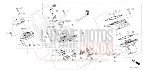 ACTIONNEUR D'EMBRAYAGE CBR650RACT de 2026